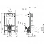 Инсталляция для унитаза AlcaPlast AM101/850 Инсталляция для унитаза AlcaPlast AM101/850
